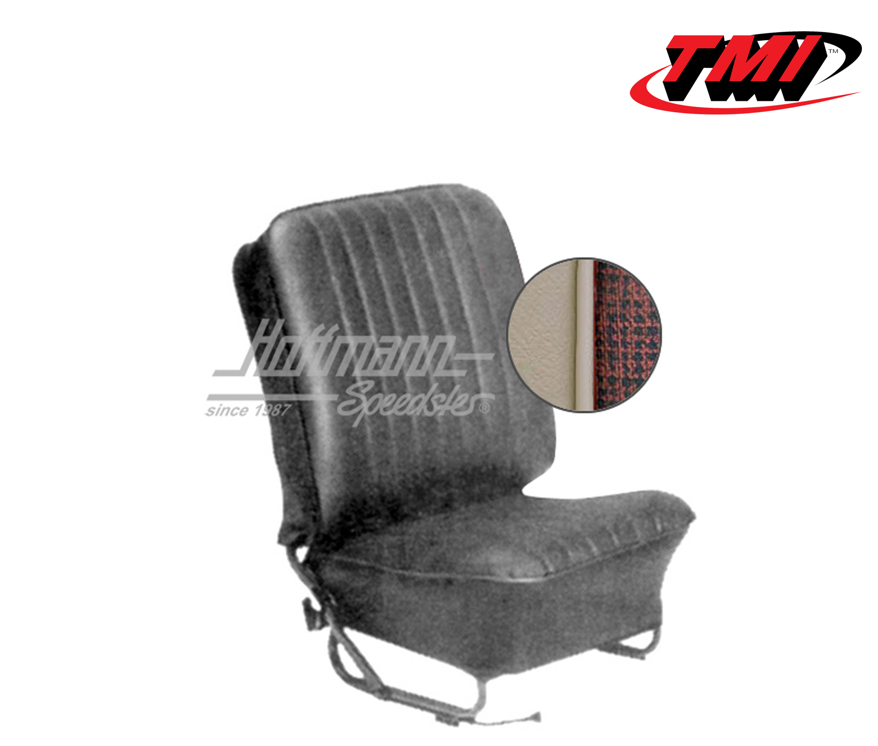 Corprisedili, Cabriolet, 57-64, tessuto mesh, bianco / rosso | 43-1322-15-338 | 055-6617-85
