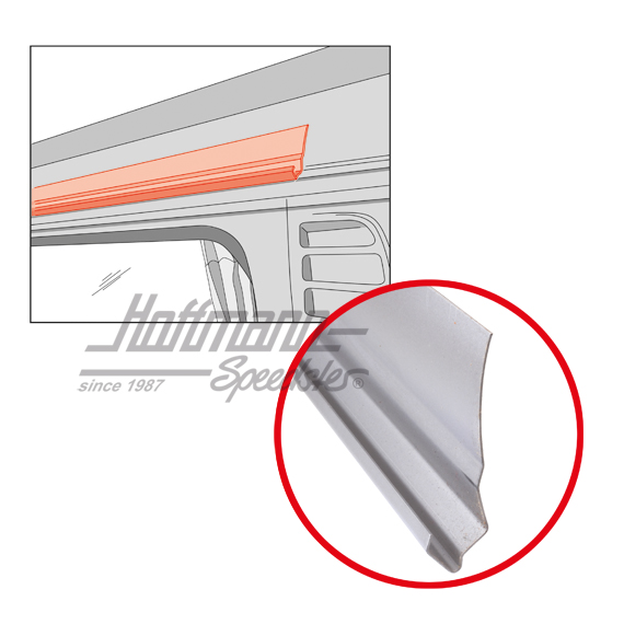 Lamiera di riparazione, grondaia, 1250 mm | 211 817 310 A | 096-0680