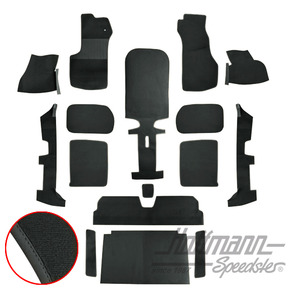 Set tappeti, Golf Cabriolet, 79-93, nero |  | 180-3010-10