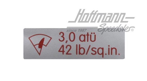 Adesivo "serbatoio liquido parabrezza" 3,0 atü |  | 021-0197-20