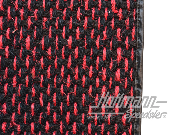 Tappetini, cocco, 72-, rosso / nero                                                                 