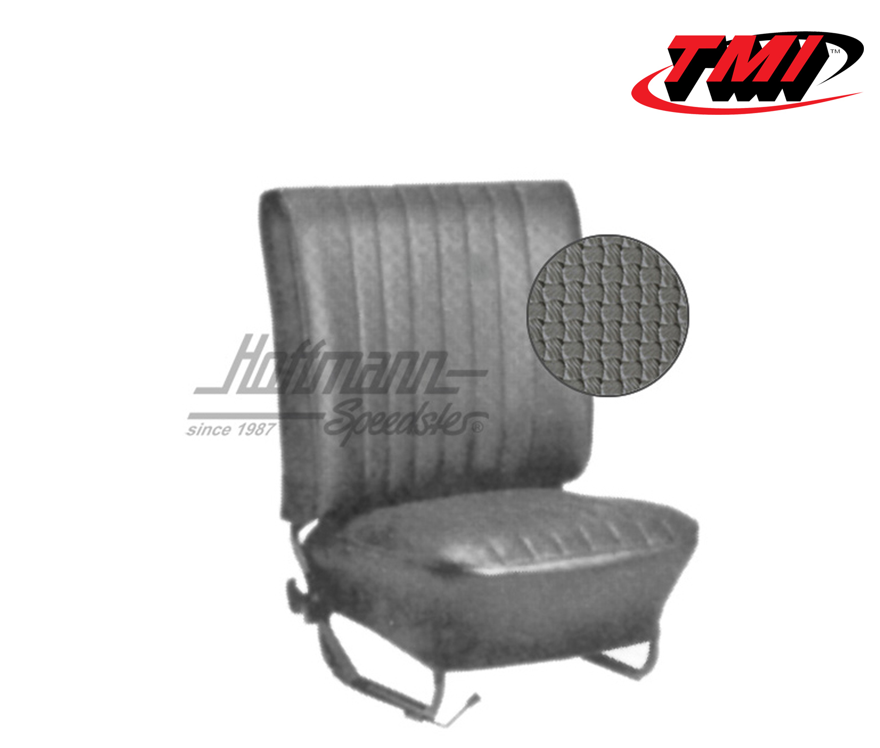 Coprisedili, Cabriolet,  64-67, tessuto di cestino, grigio | 43-1323-06 | 055-6535