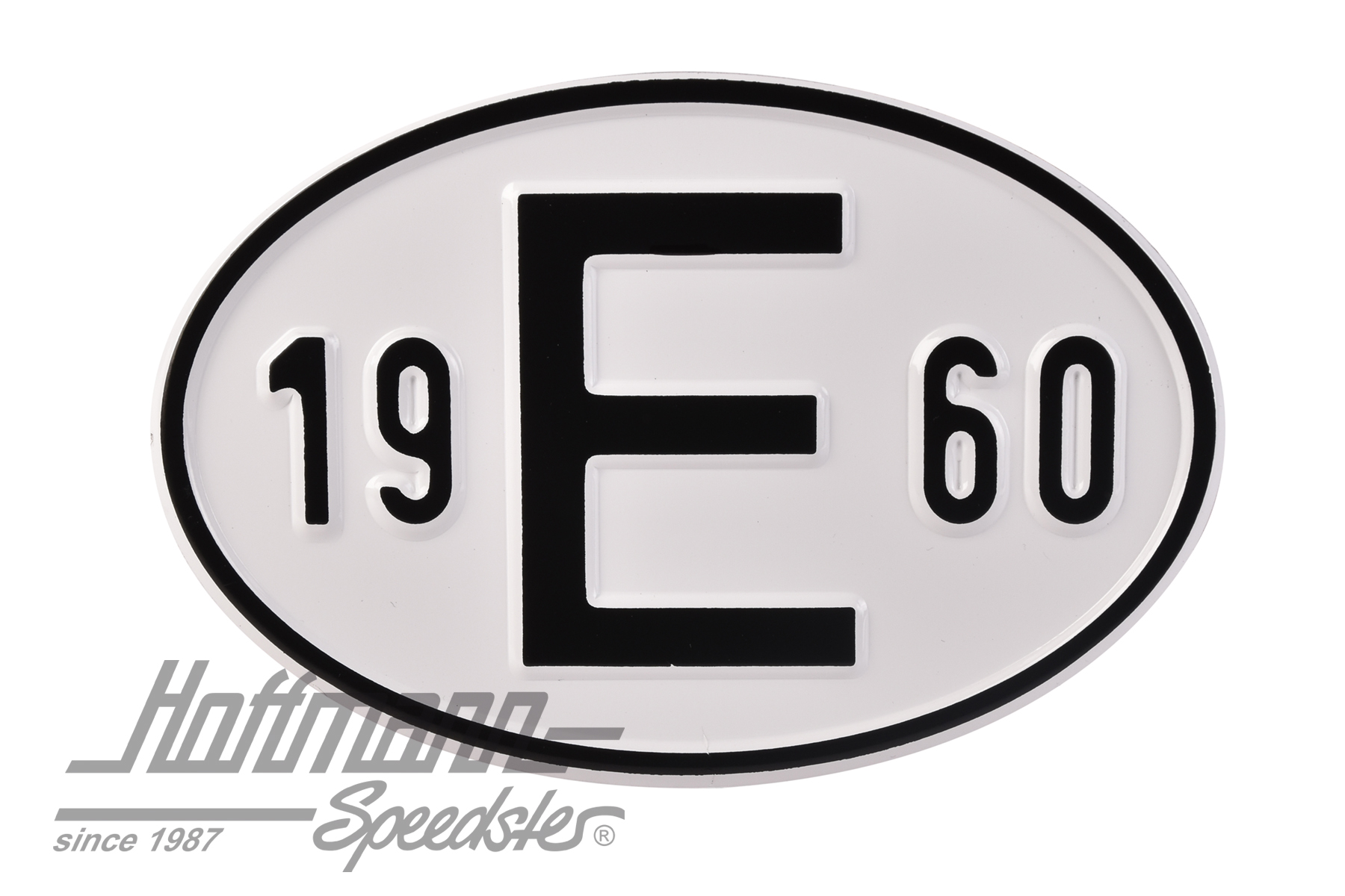 Targa sigla internazionale "E" ( Spagna), "1960", alluminio |  | 020-2403-60