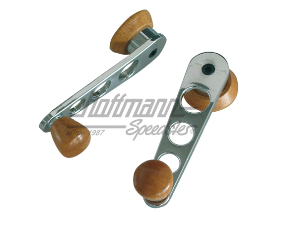 Manovella alzavetro, cromo/legno, 8.67 | AC 837 611 | 010-3105