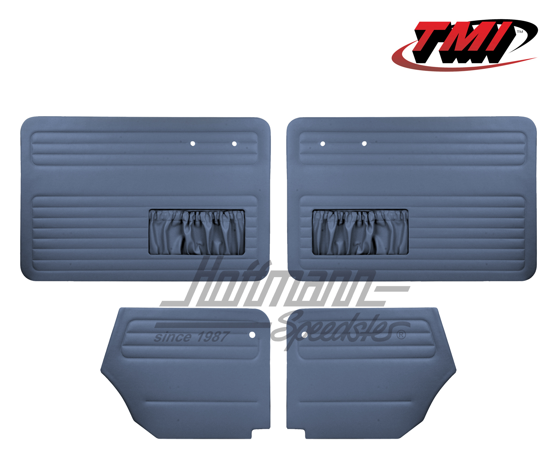 Pannelli per portiera e laterali, Maggiolino Cabriolet, 64-66, blu | 10-1328-18 | 055-7568
