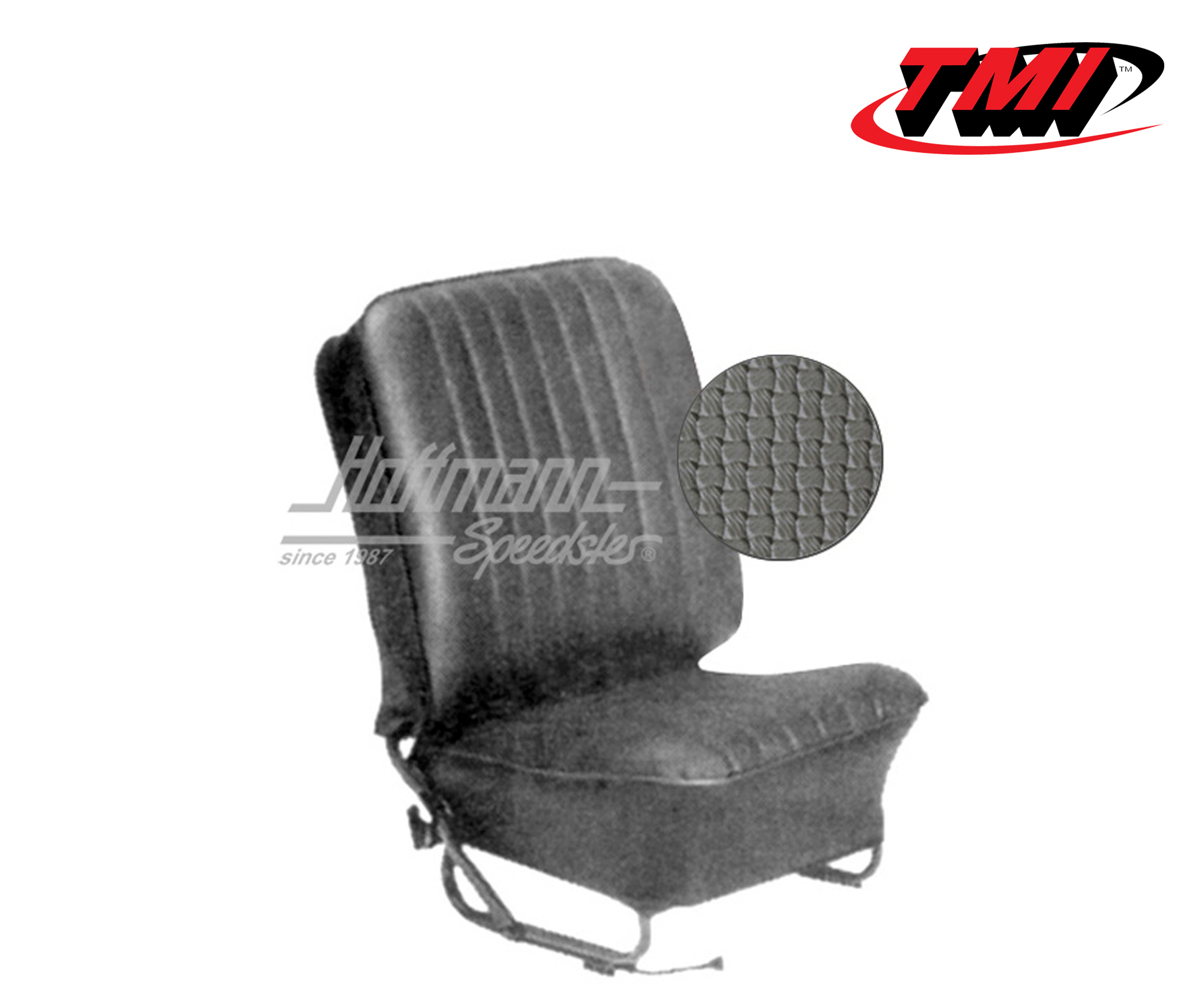 Coprisedili, Cabriolet, 57-64, tessuto di cestino, grigio | 43-1322-06 | 055-6635
