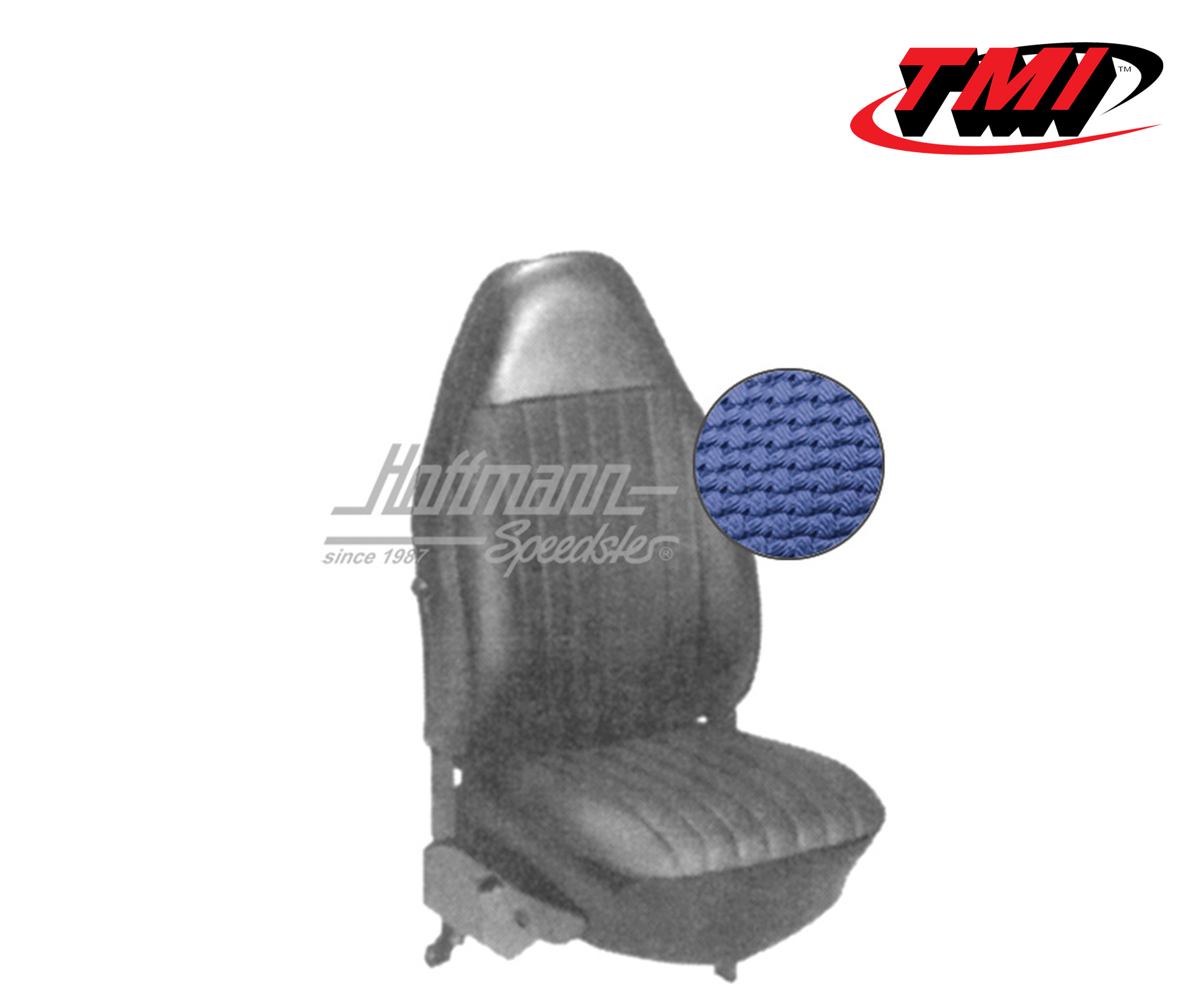 Coprisedili, Cabriolet, 72-73, tessuto di cestino, blu | 43-1326-08 | 055-6220