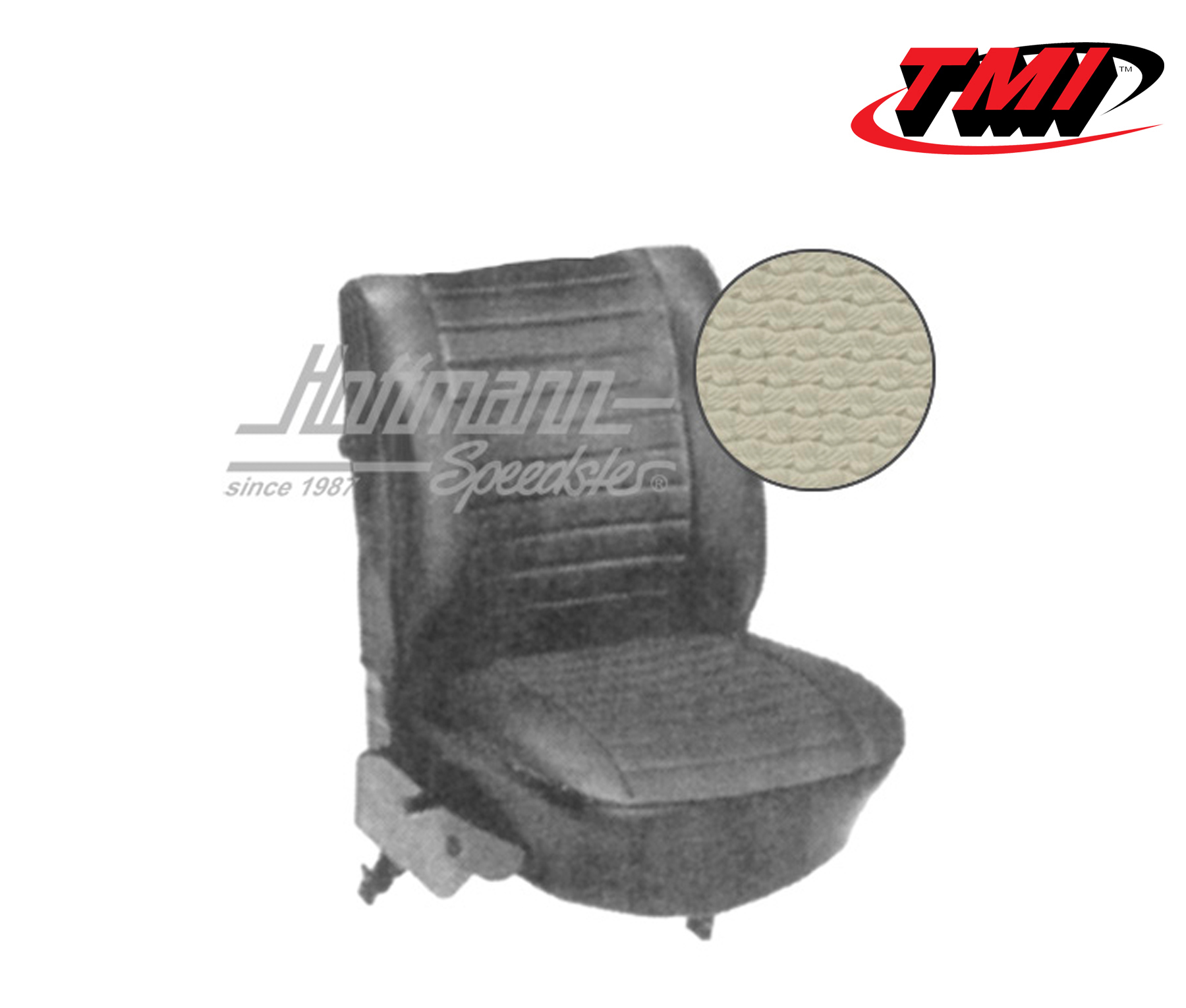Coprisedili, Cabriolet, 8.73-7.76, tessuto di cestino, bianco antico | 43-1332-05 | 055-6850