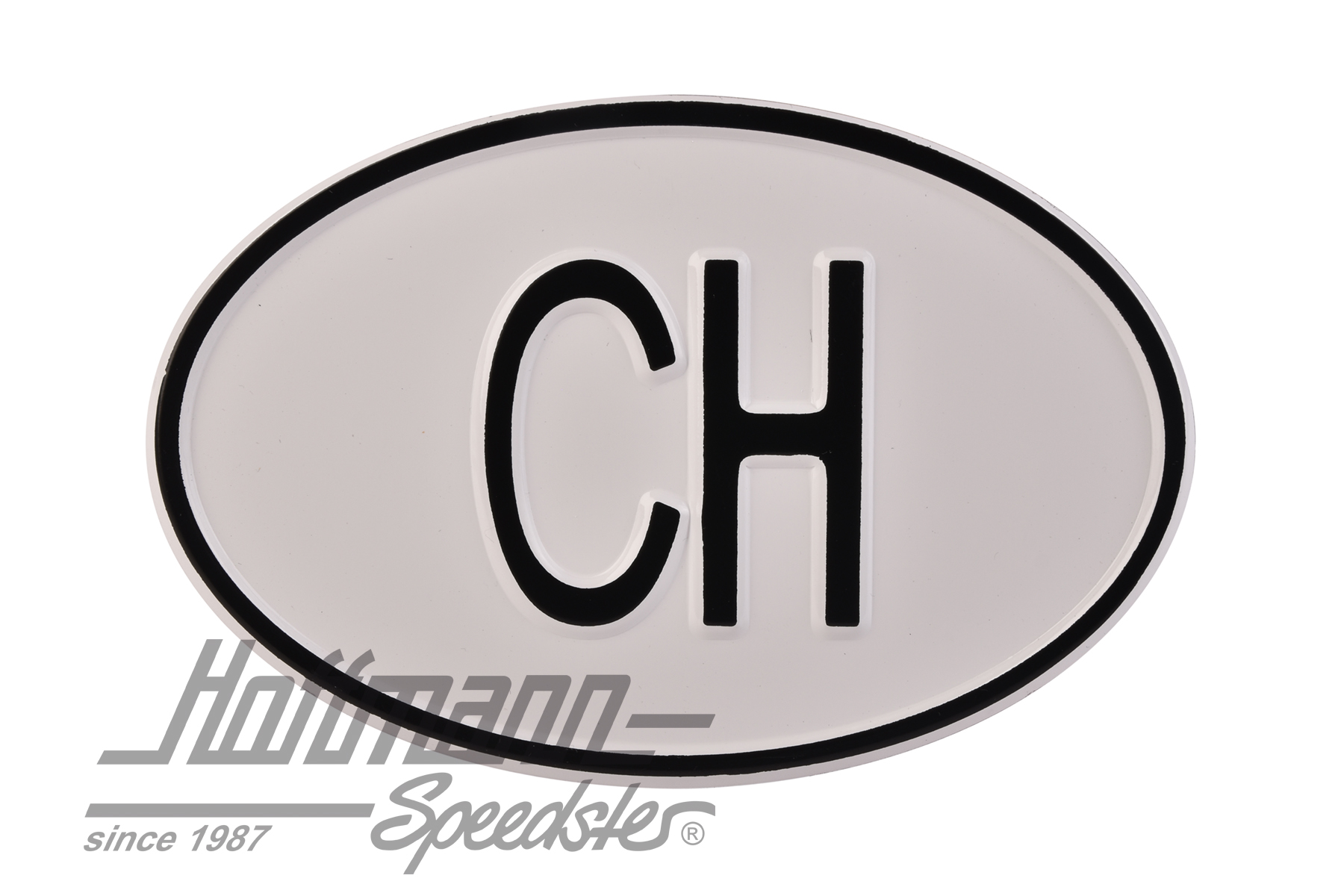Targa sigla internazionale "CH" ( Svizzera), alluminio |  | 020-2401