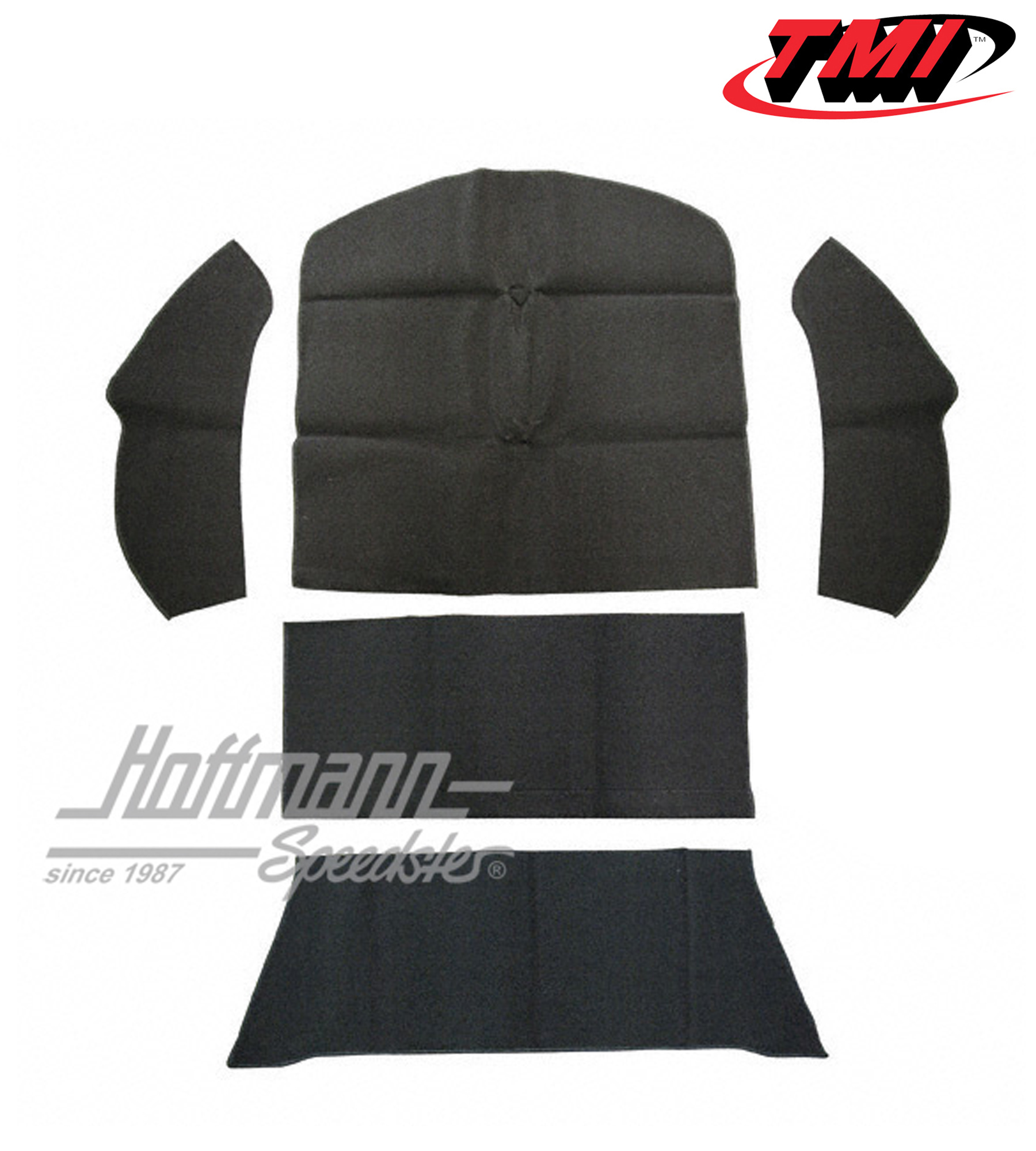 Set tappeti, bagagliaio, Berlina, velluto, nero, 8.72- | 34-R1103-801 | 055-7636