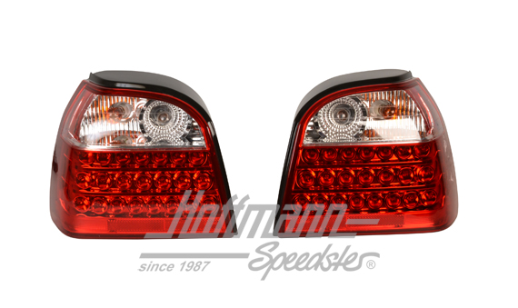 Luci Posteriori, Golf 3, LED, trasparente/rosso | RVG302RC | 219-4808
