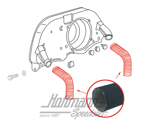 Tubo flessibile, cartone, di serie | 028 129 087 A | 020-0915