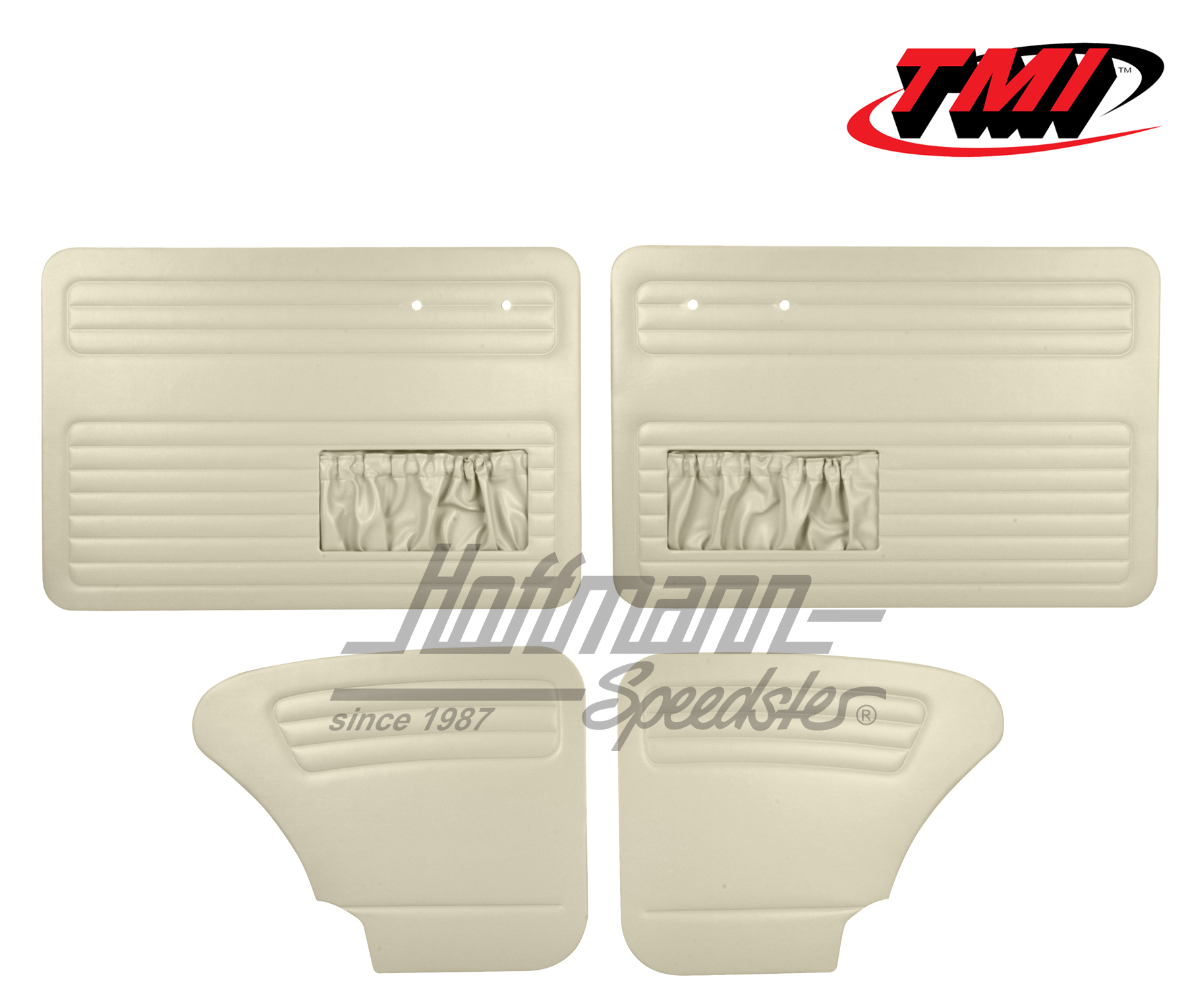 Pannelli per portiera e laterali, Maggiolino Berlina, 64-66, bianco vecchio | 10-1128-15 | 055-7514