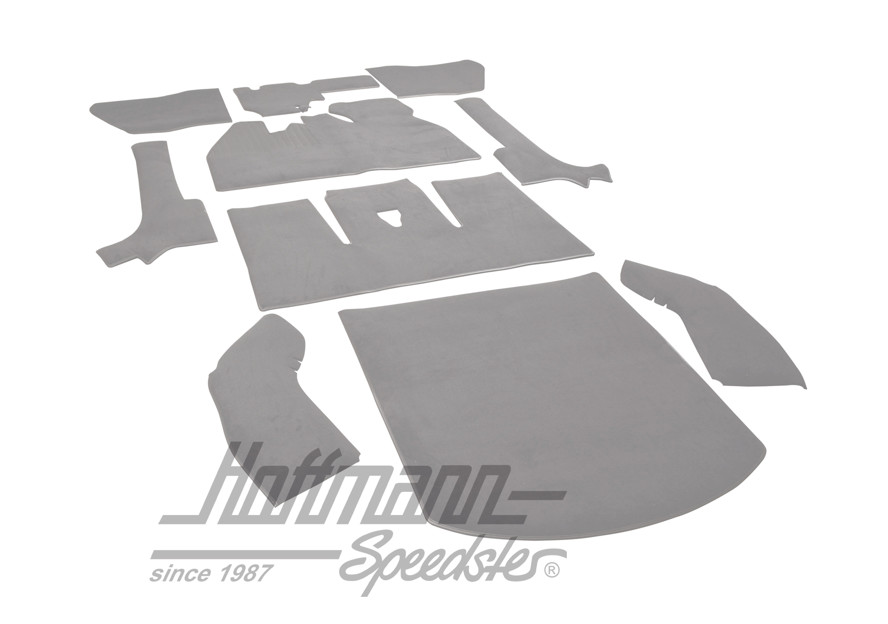 Set tappeti, Cabriolet,8.66-7.70, grigio                                                            