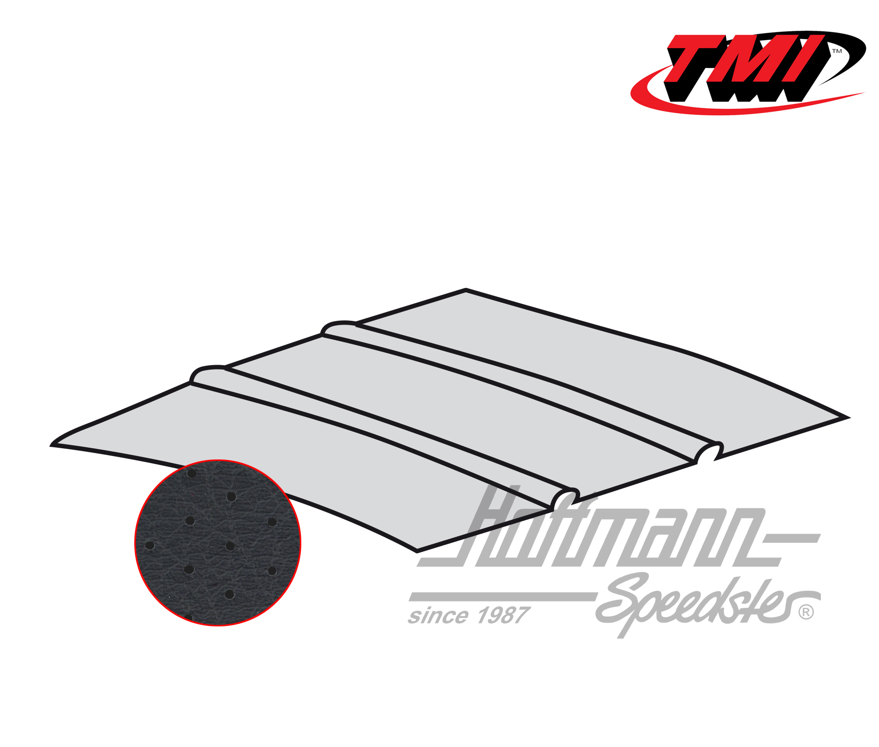 Cielo, Furgone T1/T2, Doppia Cabina, .64-, perforato, nero | 20-2108-45 | 098-0075