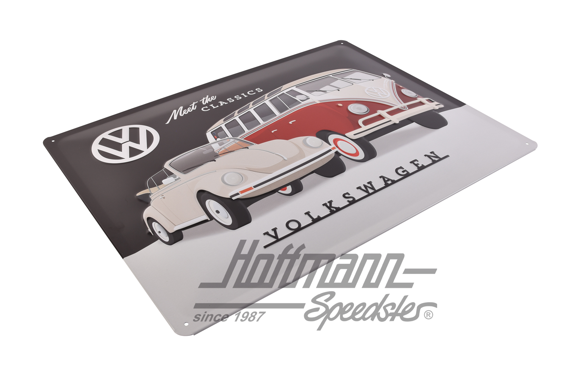 Cartello in lamiera, 300x400mm, VW MEET THE ....                                                    