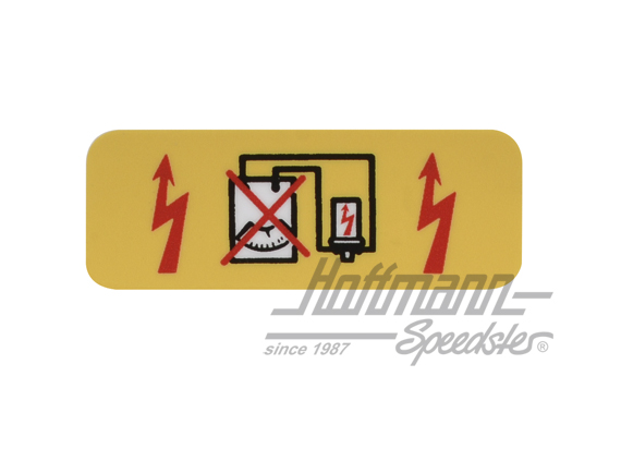 Adesivo  "Zündspule" (non misurare) | 911 701 200 55 | 580-8055