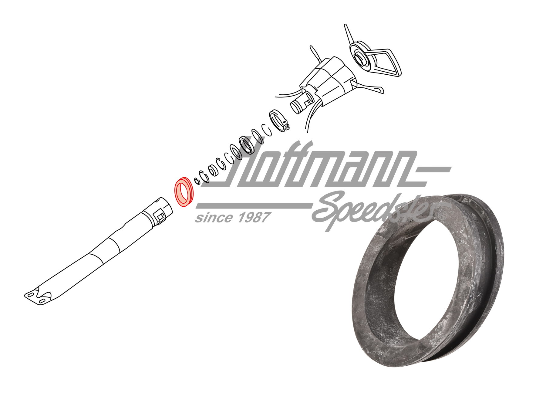 Guarnizione, piantone dello sterzo, 911, 65-67 | 901 347 791 01 | 521-4590-30