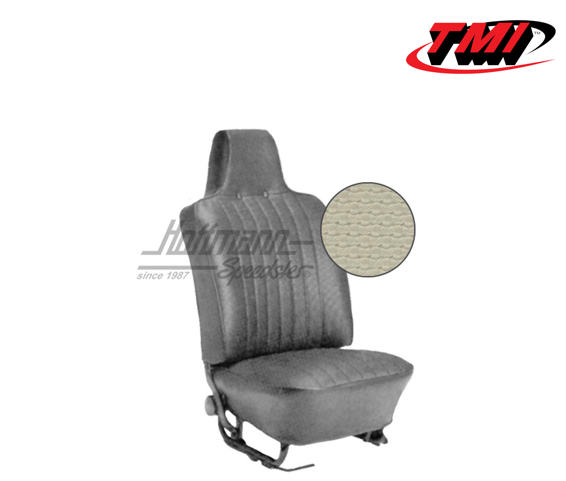 Coprisedili, Cabriolet, 69-72, tessuto di cestino, bianco antico | 43-1325-05 | 055-6150