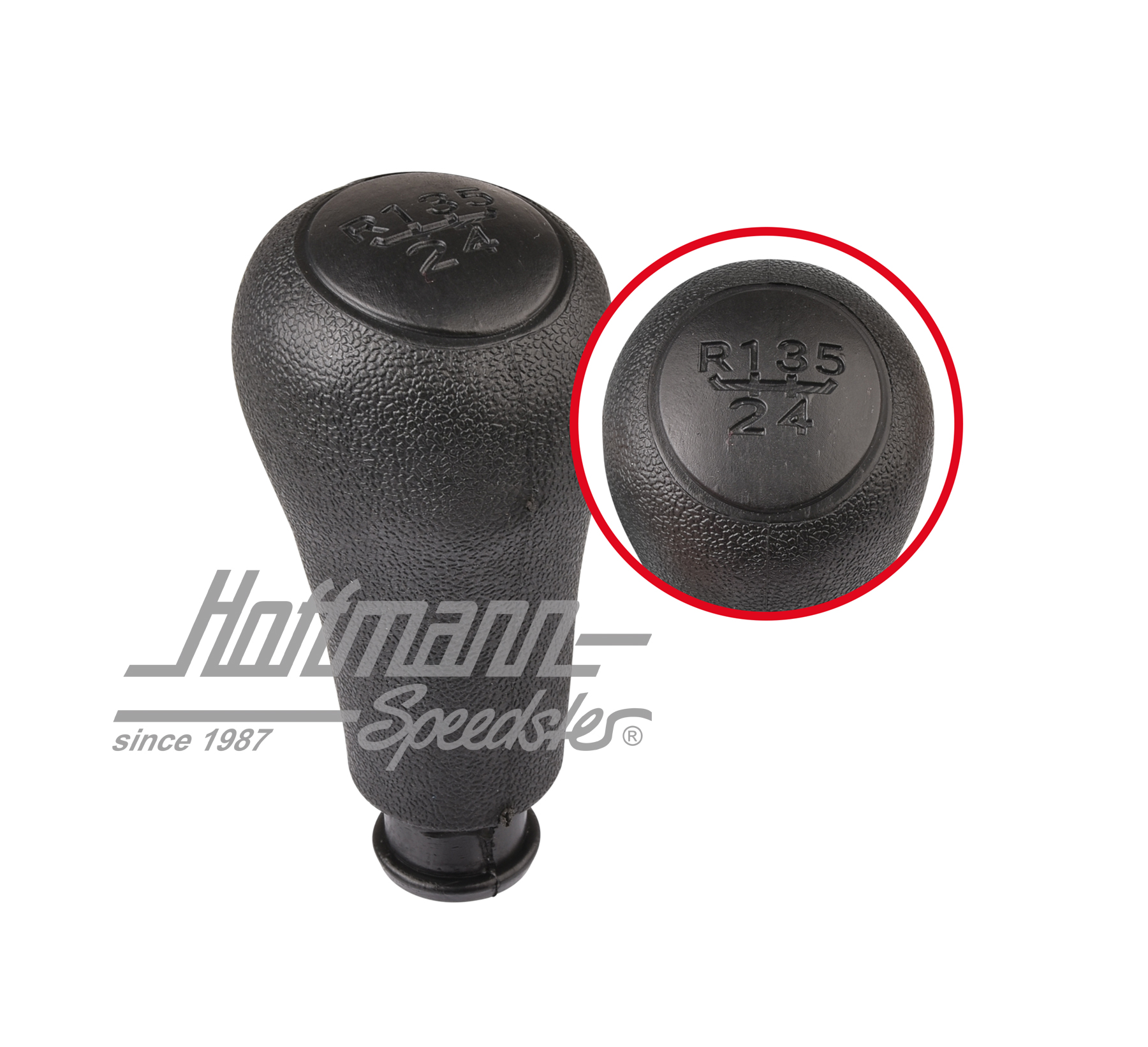 Pomello leva del cambio, 5 marce, Furgone T4/Golf 3 | 1H0 711 141 A 01C | 407-2041