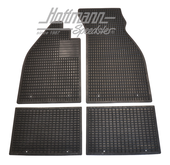 Set di tappeti di gomma, neri, 4 pezzi, Qualità Superiore | 2300 453 291 | 020-5387