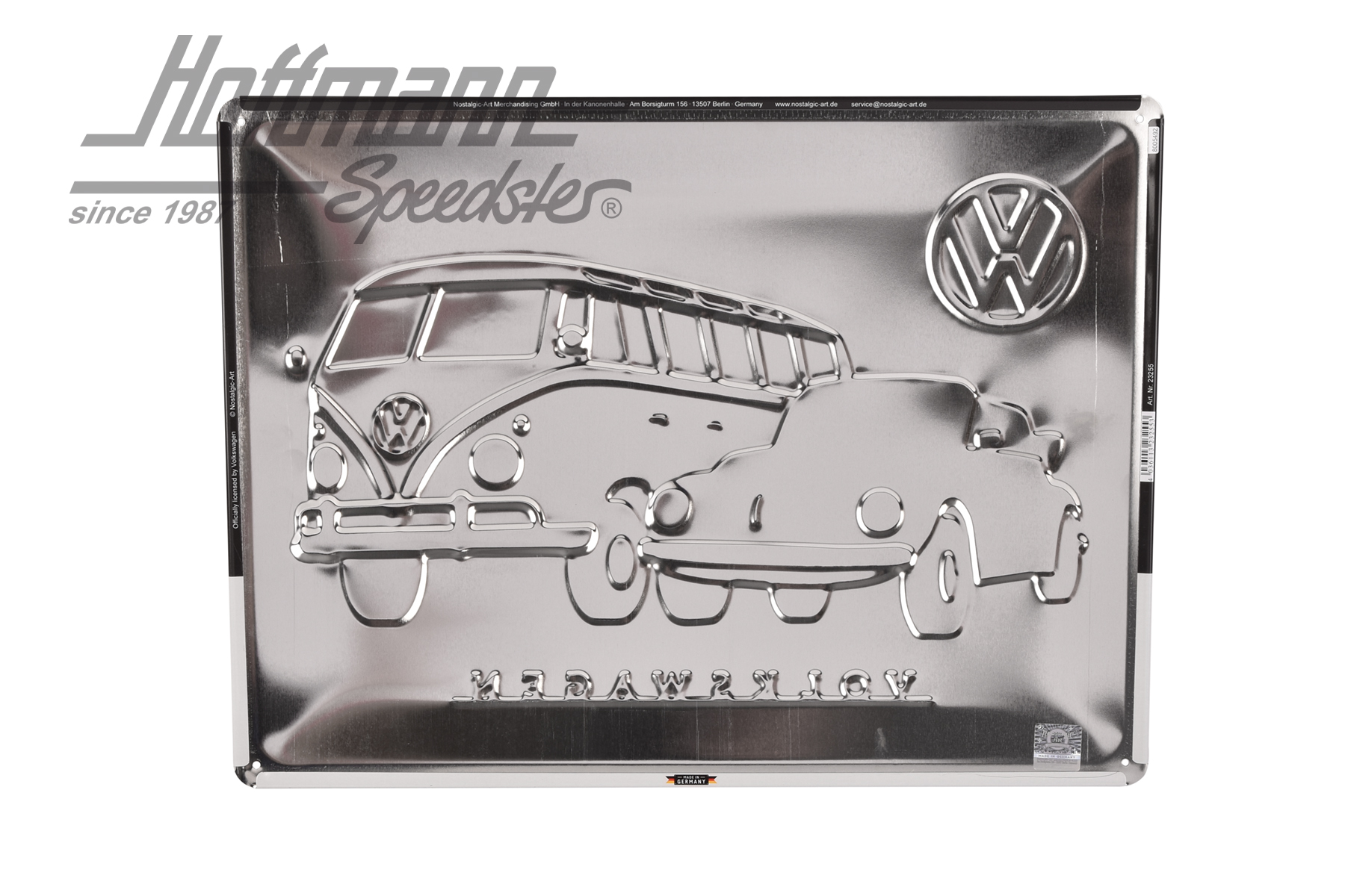 Cartello in lamiera, 300x400mm, VW MEET THE ....                                                    