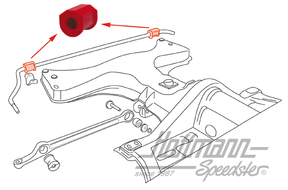 Gomma stabilizzatore sulla testa telaio, 1302/03, di serie | 1335-1 | 020-0982