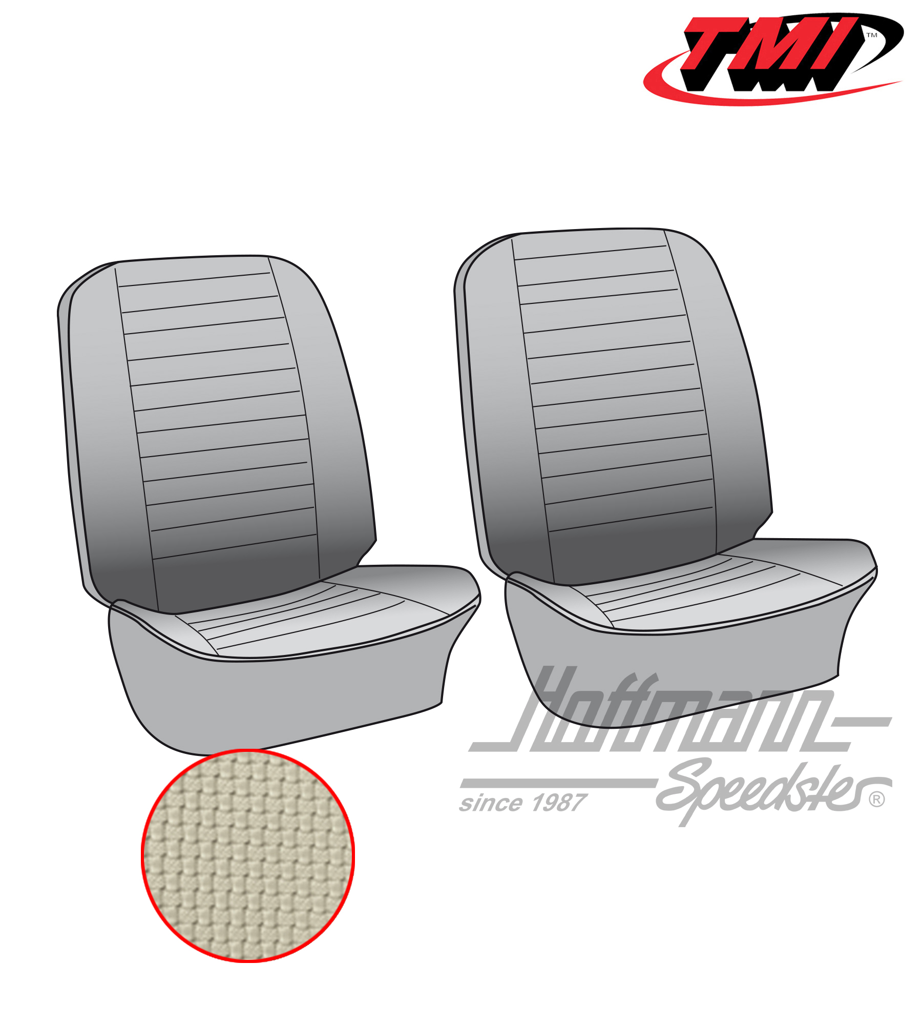 Coprisedile, anteriore, 73-76, bian antico | 43-2115-05 | 098-0624-50