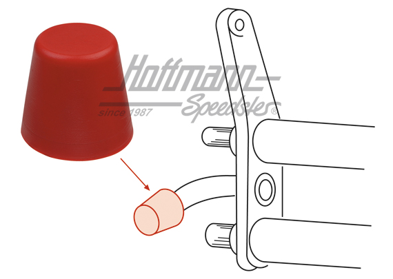 Tampone di gomma, bracci di supporto, uretano, -7.65 | B658600 | 020-2515-10