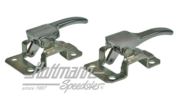 Apriporta, interno, nero, sinistra + destra, cromato | 113 837 019 B + ...020 B | 020-2335