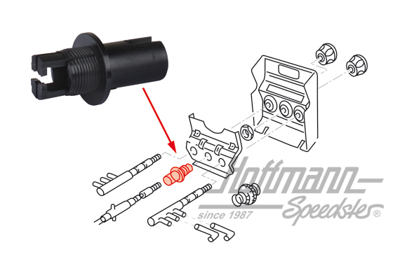 Supporto, cavo blocco differenziale | 251 711 850 | 315-1000-10