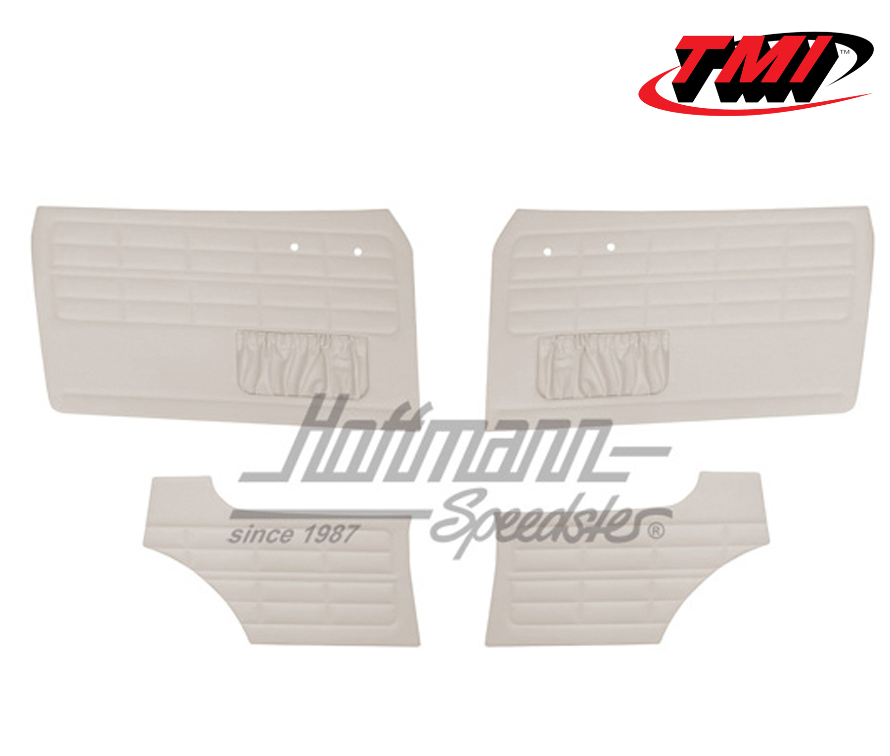 Rivestimento portiera e laterali, Karmann Ghia, -7.63, bianco | 10-1524-20 | 066-0010-00