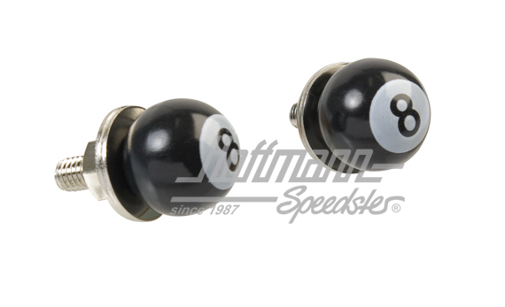 Fissaggio della targa, palla di biliardo 8 | --- --- --- | 200-7510-20