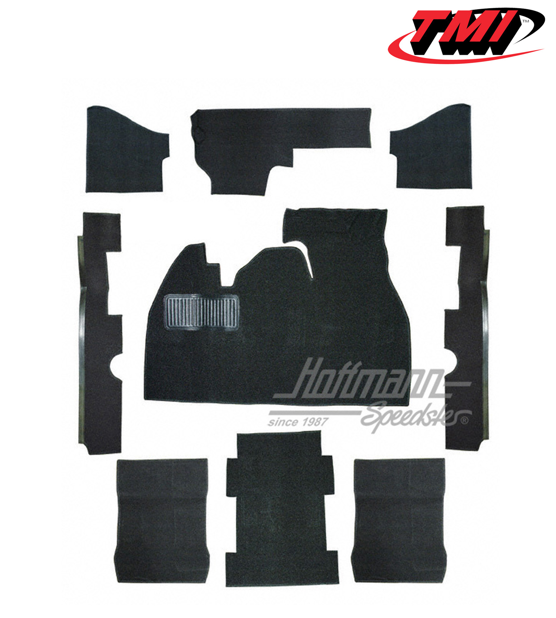 Set tappeti, Berlina, velluto, nero, 1303 | 34-F1214-801 | 055-7607