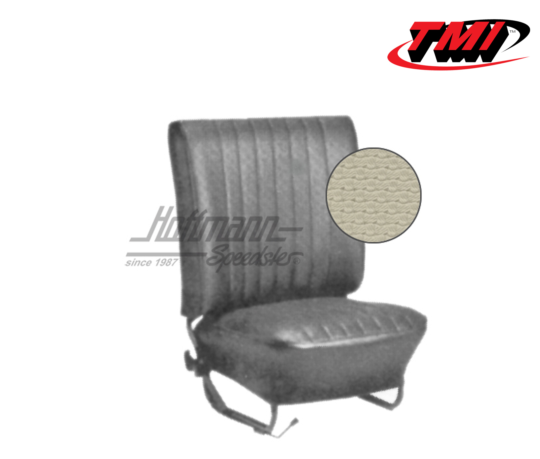 Coprisedili, Cabriolet, 67-72, tessuto di cestino, bianco antico | 43-1330-05 | 055-6950