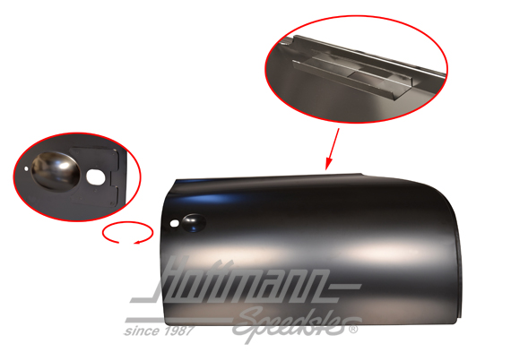 Pannello esterno della porta, completo, 356 A7C, destra, qualità top | PCG 531 004 05 | 510-0302-20