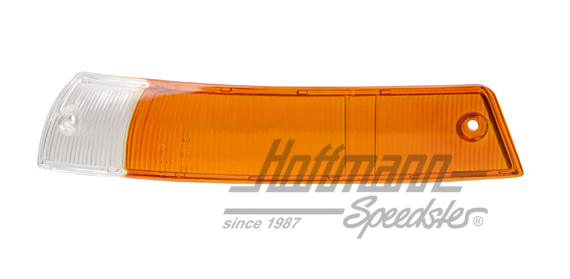 Vetro di lampeggiatore, giallo/bianco, 911/912, 65-68, sinistra | 901 631 401 00 gelb/weiß | 580-1641