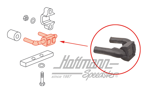 Staffa supporto, cambio, Furgone T2, 8.71-7.79 | 211 599 227 | 090-0870