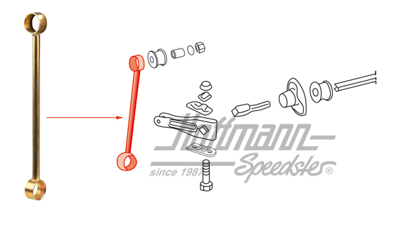 Supporto stabilizzatore, anteriore, 65-73 | 901 343 076 03 | 521-4002-10