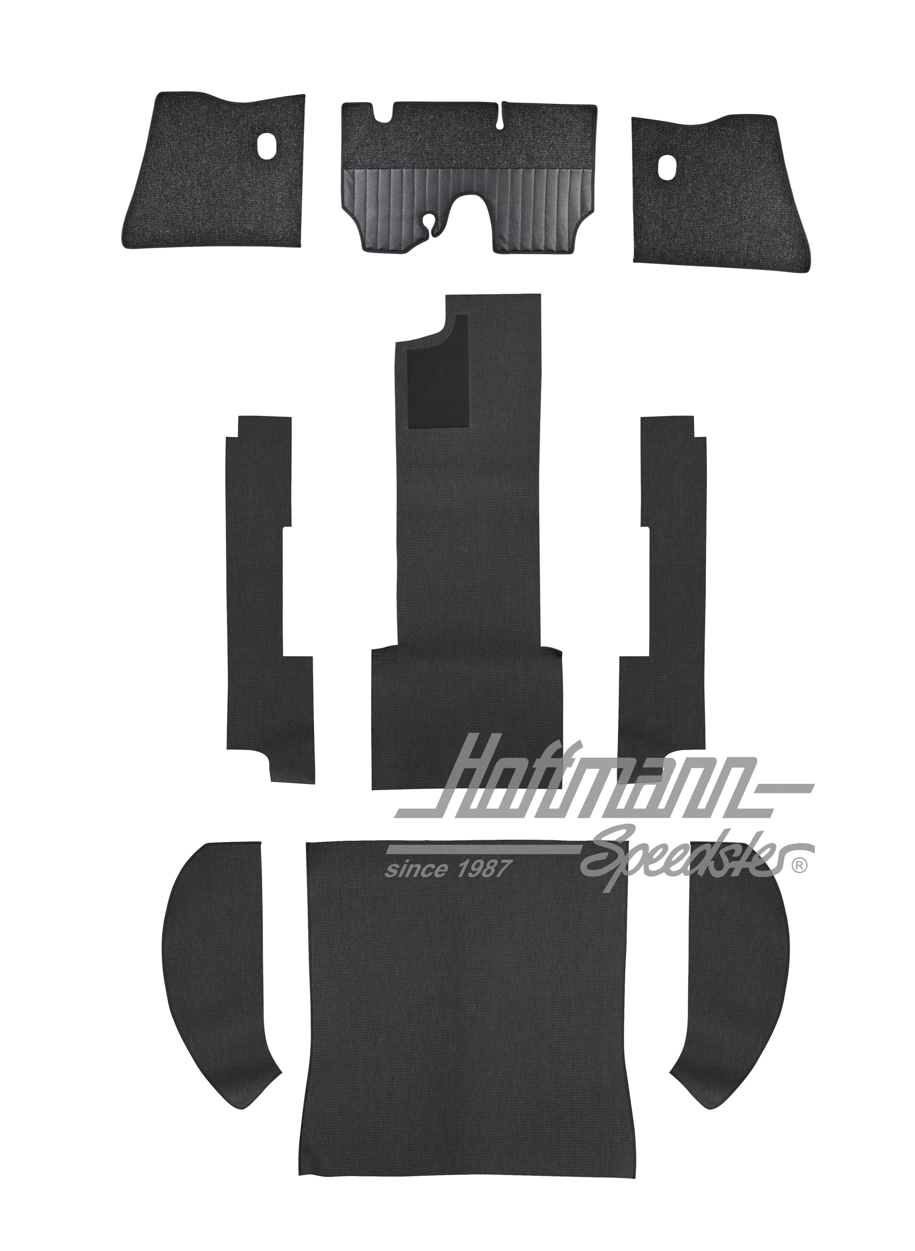 Set tappeti, Berlina, 53-57, filato capello, antracite |  | 026-5020-02