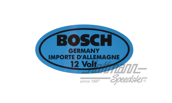 Adesivo "12 Volt", bobina accensione, 8.67-, blu | 111-0003A | 021-0194-20