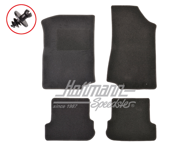 Tappetini, nero, 4 pezzi, Golf 2 |  | 200-6005
