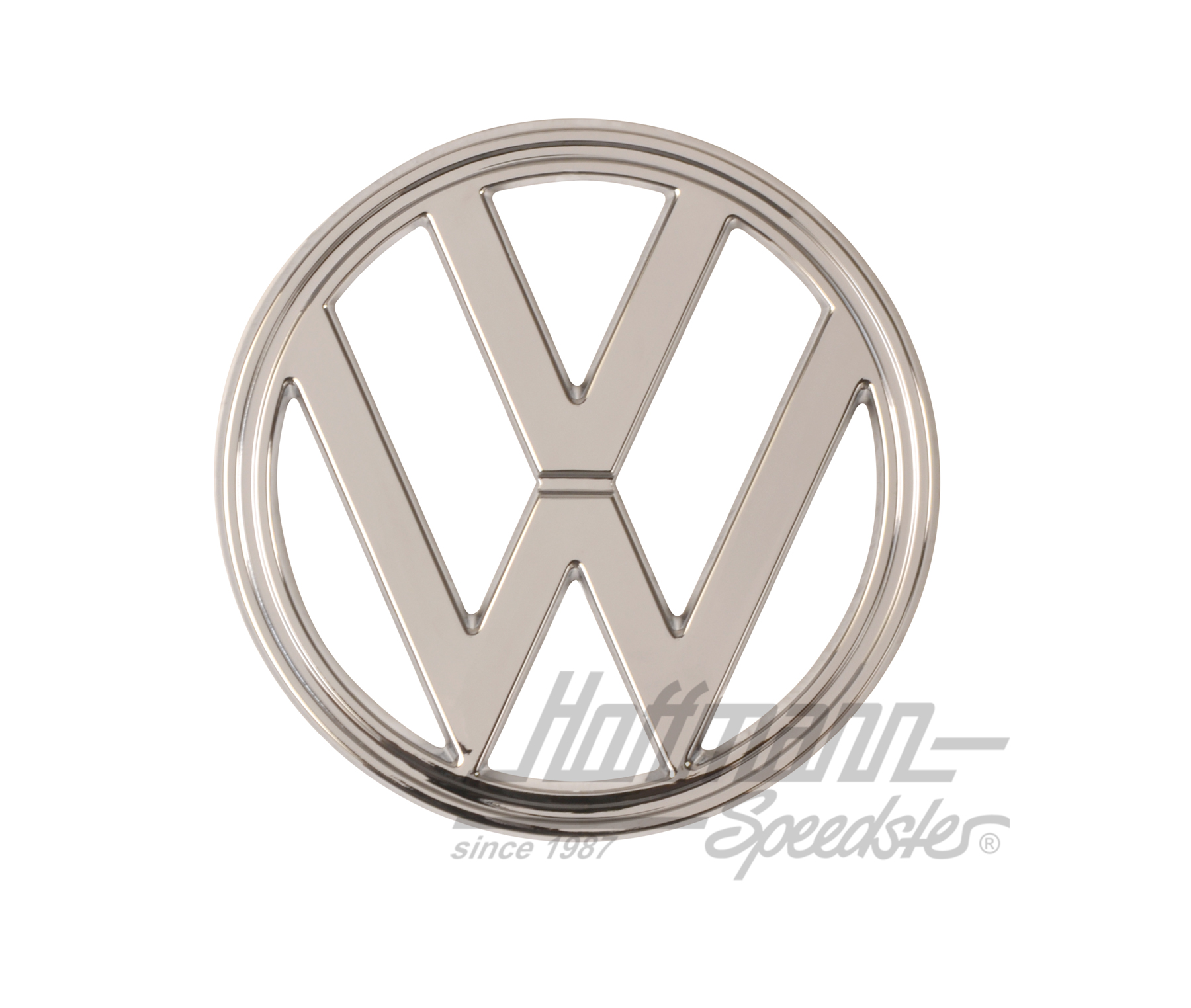 Emblema, anteriore, Furgone T2, 180mm, cromo | 241 853 601 E | 097-1081