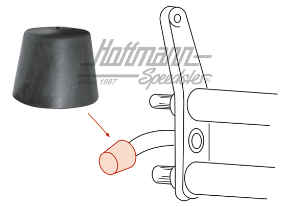 Tampone di gomma tra braccio supporto, -7.65 | 111 401 273 | 020-2515