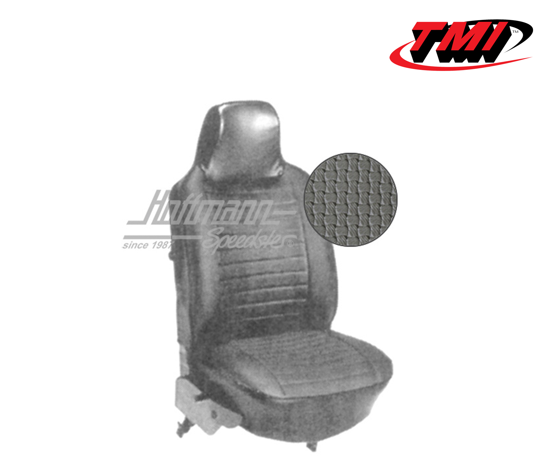 Coprisedili, Cabriolet, 73-76, tessuto di cestino, grigio | 43-1327-06 | 055-6335
