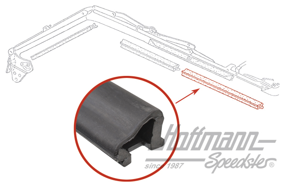 Guarnizione capote, portiera, superiore, destra | 155 871 358 E | 180-4012