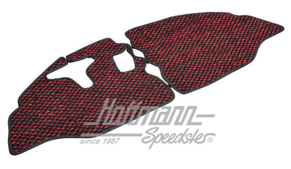 Tappetini, cocco, 65-67, rosso / nero | ZVW 2BUS BRD | 098-0040-27