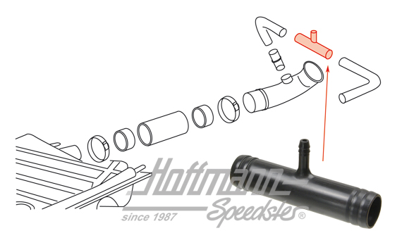 Raccordo a T, sfiato serbatoio, 8.67- | 113 201 157 | 020-5008-34
