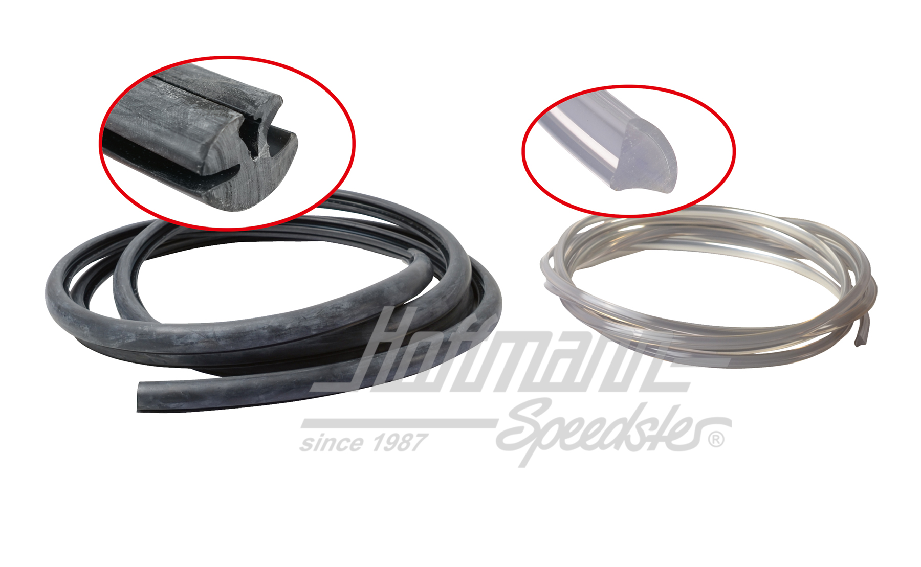 Guarnizione vetro laterale, T3 modificato Cassone | 251 845 321 VAN | 350-5420