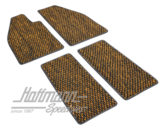 Tappetini, cocco, 57-59,  giallo / nero | ZVW 2AYL | 020-5381-16